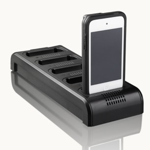 Five Bay Charger w/ Wide Slots for Linea Pro 5 w/ Rugged Case
